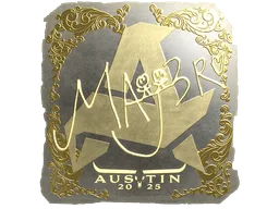 Sticker | MAJ3R (Gold) | Austin 2025