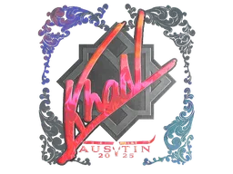 Sticker Slab | khaN (Holo) | Austin 2025