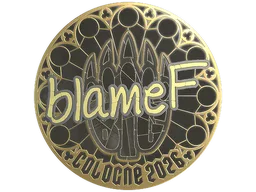 Sticker | blameF (Gold) | Cologne 2026