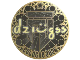 Sticker | dziugss (Gold) | Cologne 2026