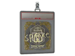Sticker Slab | spooke (Gold) | Austin 2025