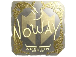 Sticker | noway (Gold) | Austin 2025