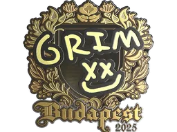 Sticker | Grim (Gold) | Budapest 2025