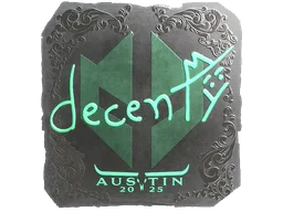 Sticker | decenty (Foil) | Austin 2025