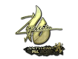 Sticker Slab | Zyphon (Gold) | Antwerp 2022
