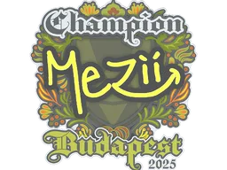 Sticker | mezii (Champion) | Budapest 2025