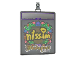 Sticker Slab | n1ssim (Embroidered) | Budapest 2025