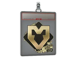 Sticker Slab | MOUZ (Gold) | Rio 2022