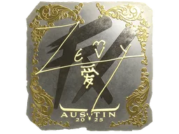 Sticker | zevy (Gold) | Austin 2025