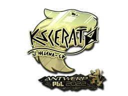 Sticker Slab | KSCERATO (Gold) | Antwerp 2022