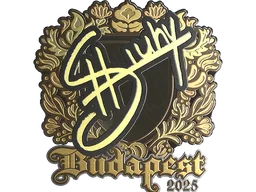 Sticker | siuhy (Gold) | Budapest 2025
