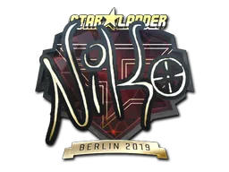 Sticker Slab | NiKo (Gold) | Berlin 2019