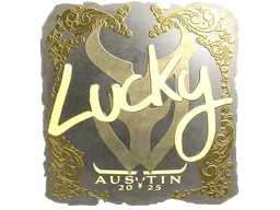 Sticker | Lucky (Gold) | Austin 2025