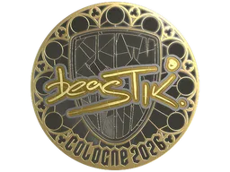 Sticker | beastik (Gold) | Cologne 2026