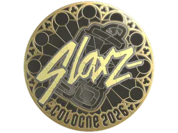 Sticker | slaxz- (Gold) | Cologne 2026