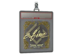Sticker Slab | efire (Gold) | Austin 2025
