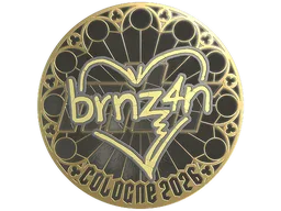 Sticker | brnz4n (Gold) | Cologne 2026