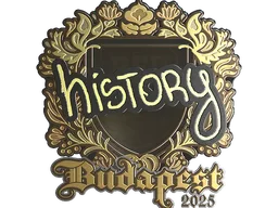 Sticker | History (Gold) | Budapest 2025
