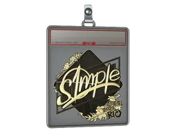 Sticker Slab | s1mple (Gold) | Rio 2022