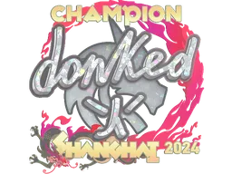 Sticker | donk (Glitter, Champion) | Shanghai 2024