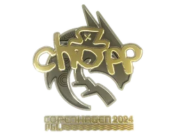 Sticker Slab | chopper (Gold) | Copenhagen 2024