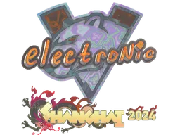 Sticker Slab | electronic (Holo) | Shanghai 2024