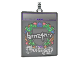 Sticker Slab | brnz4n (Embroidered) | Budapest 2025