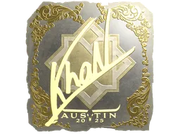 Sticker | khaN (Gold) | Austin 2025