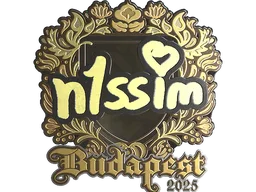 Sticker | n1ssim (Gold) | Budapest 2025