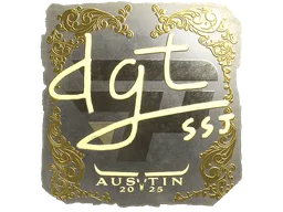 Sticker | dgt (Gold) | Austin 2025