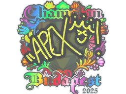 Sticker | apEX (Holo, Champion) | Budapest 2025