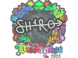 Sticker | sh1ro (Holo) | Budapest 2025