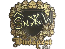 Sticker | snow (Gold) | Budapest 2025