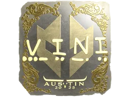 Sticker | VINI (Gold) | Austin 2025