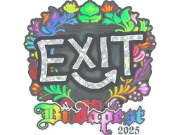 Sticker | exit (Holo) | Budapest 2025