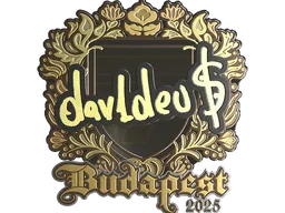 Sticker | dav1deuS (Gold) | Budapest 2025