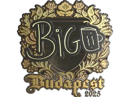 Sticker | biguzera (Gold) | Budapest 2025