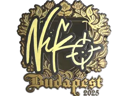 Sticker | NiKo (Gold) | Budapest 2025