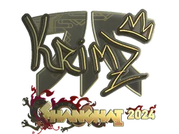 Sticker | KRIMZ (Gold) | Shanghai 2024