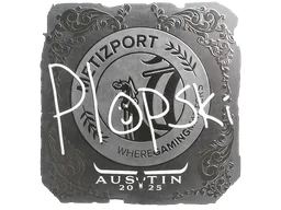Sticker | Plopski (Foil) | Austin 2025