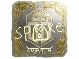 Sticker | spooke (Gold) | Austin 2025