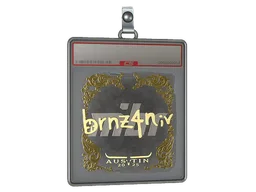 Sticker Slab | brnz4n (Gold) | Austin 2025