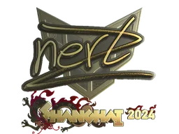 Sticker | NertZ (Gold) | Shanghai 2024