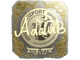 Sticker | adamb (Gold) | Austin 2025