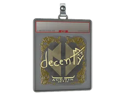 Sticker Slab | decenty (Gold) | Austin 2025