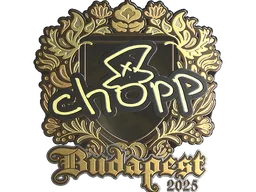 Sticker | chopper (Gold) | Budapest 2025