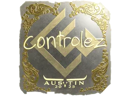 Sticker | controlez (Gold) | Austin 2025