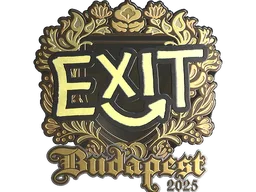 Sticker | exit (Gold) | Budapest 2025