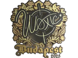 Sticker | woxic (Gold) | Budapest 2025