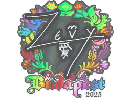 Sticker | zevy (Holo) | Budapest 2025
